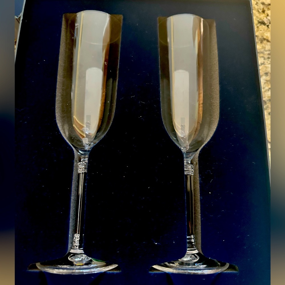 Authentic Vintage Tiffany & Co Champagne Flutes